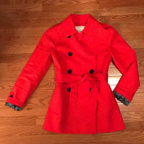Coach Trench Coat :: Orange XS - Picture 2 of 7